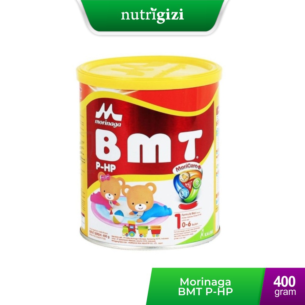 Nutrigizi | Morinaga BMT P-HP & Chil-Mil P-HP Susu Formula Alergi untuk 0-6 & 6-12 bulan 400 gram & 