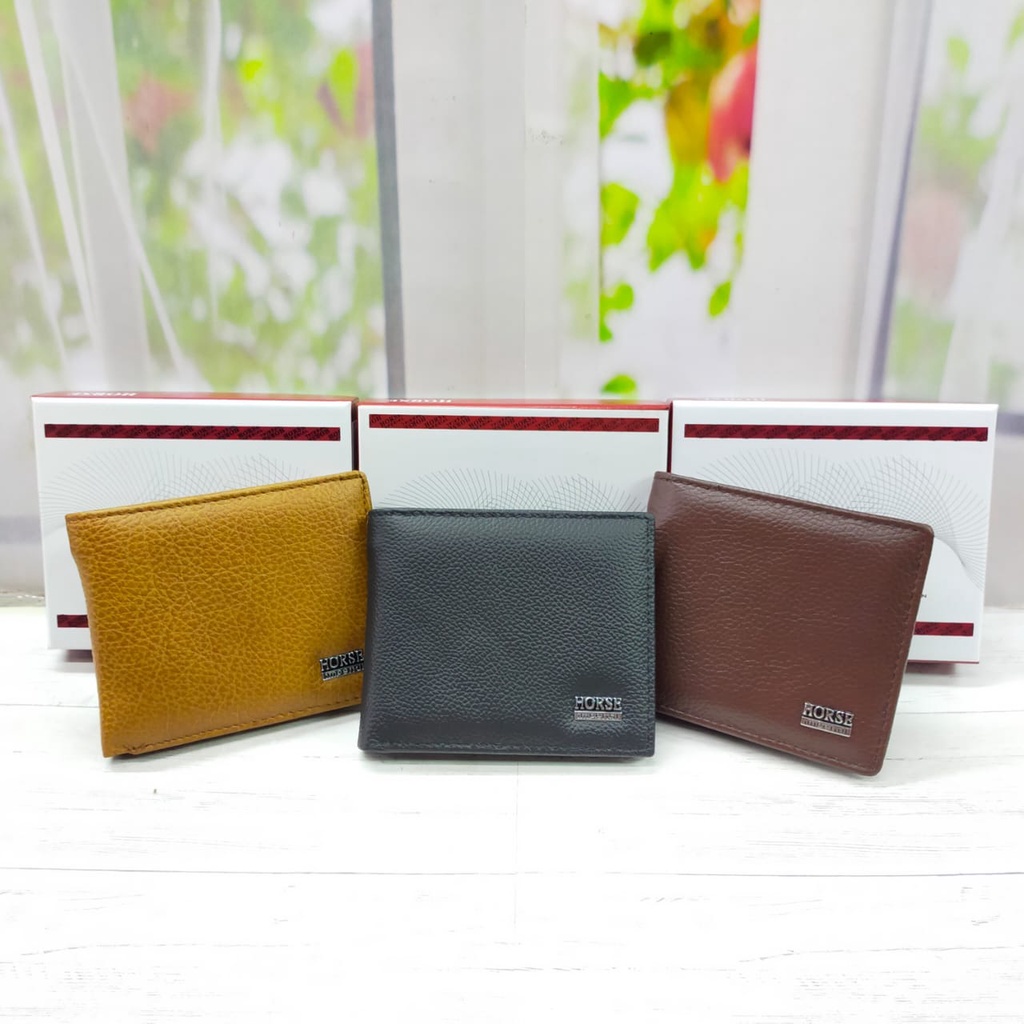 Dompet Imperial Horse Tanpa Kancing. Dompet Kulit Asli Pria. Dompet Pendek Laki-Laki.