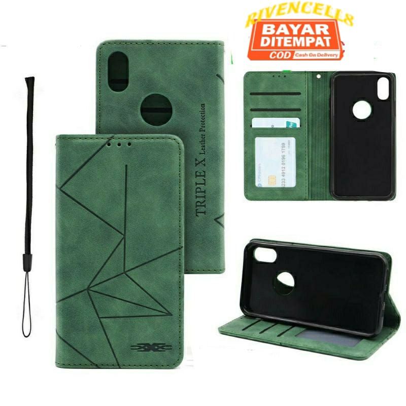 promo terbaru iphone xs max / x xs xr apple 11 11pro / 11 pro max flip cover wallet kulit standing