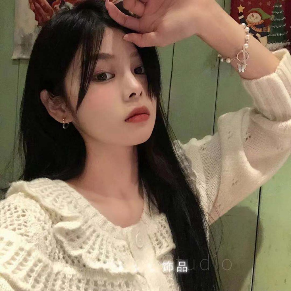 Jepang dan Korea ins peri kupu-kupu liontin gelang mutiara wanita sederhana anggun retro pacar siswa