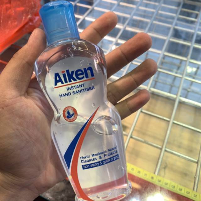 Aiken instant hand sanitiser sanitizer antiseptik antibacterial pembersih tangan 50ml 200ml gel