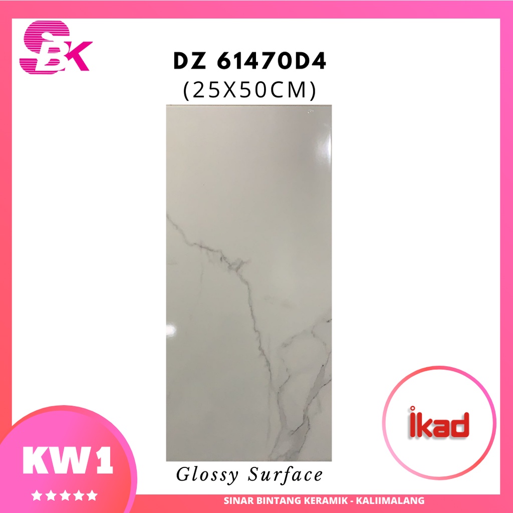 Keramik Dinding Kamar Mandi 25x50 DZ 61470D4 IKAD