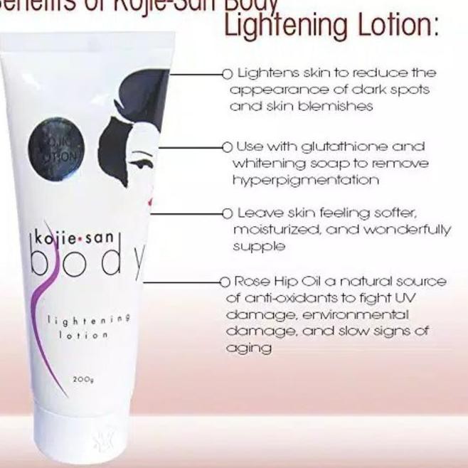 Kojie San Skin Lightening Body Lotion With HydraMoist (200 GR &amp; 100 GR)