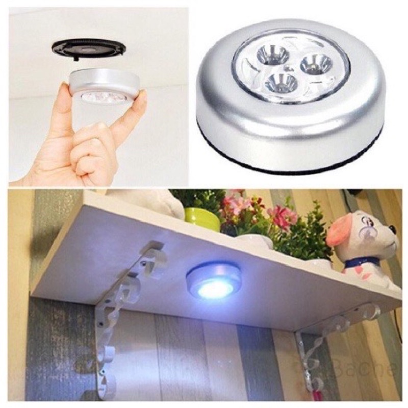 [OL] Lampu Darurat Bulat LED / Lampu EMERGENCY Tempel / Touch Lamp