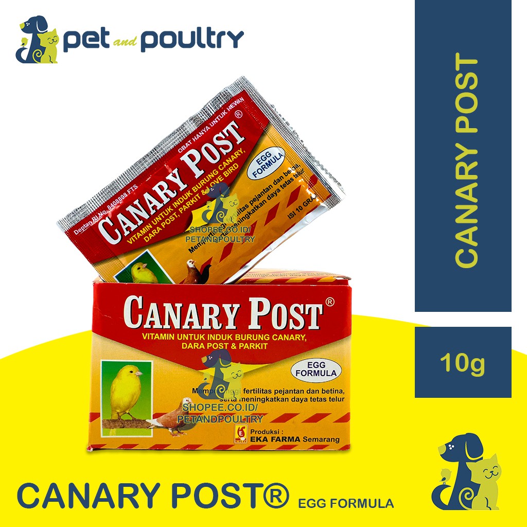 CANARY POST VITAMIN BURUNG MENINGKATKAN FERTILITAS PEJANTAN DAN BETINA LOVEBIRD KENARI PARKIT DARA