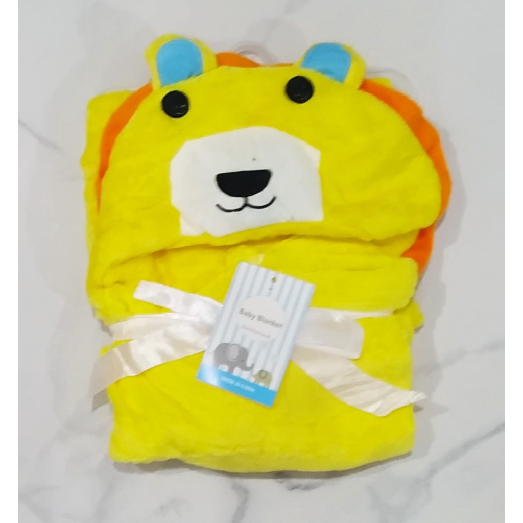 Selimut Bayi Tebal / Baby Blanket / Selimut Topi Bayi / Selimut Tidur Bayi / Selimut Hoodie / Hoodie Blanket / Alas Tidur Bayi BB-03