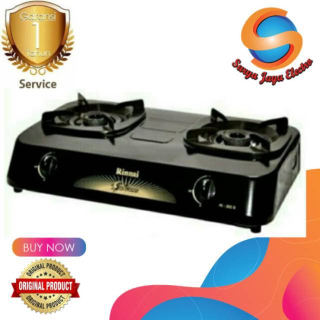 Kompor gas rinnai 2 tungku 302 s | Shopee Indonesia