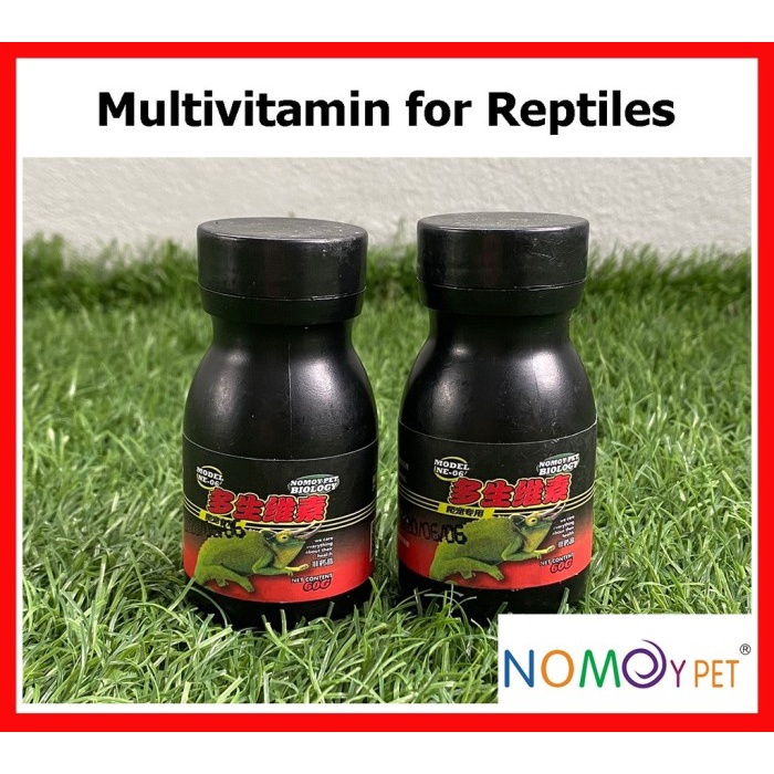 Multi Vitamin Reptile Suplement Vitamin Kura Darat Sulcata Reptil BD Iguana Gecko NOMOY NE-06 60gr