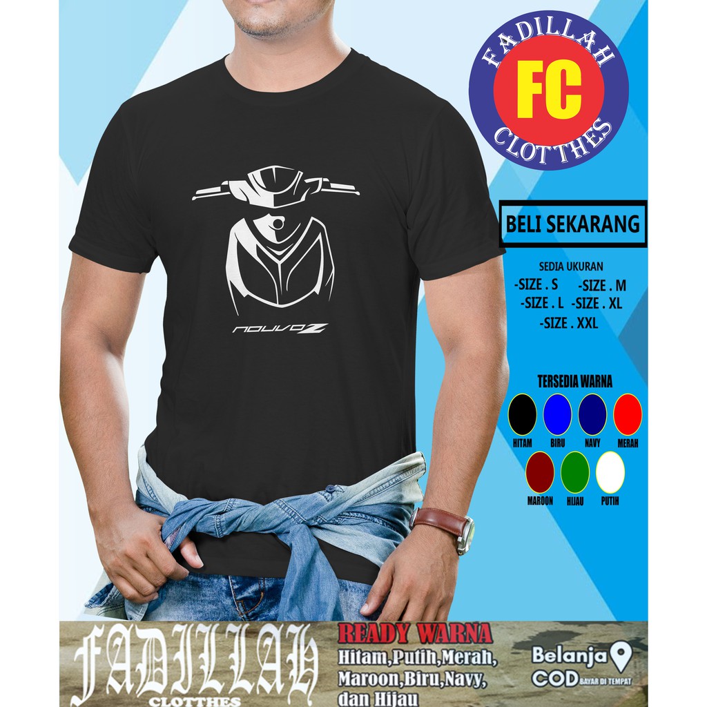 Kaos Motor Yamaha Nouvo Z Siluet Baju Otomotif