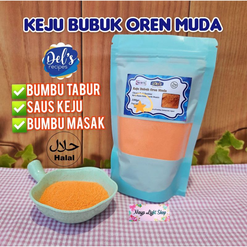 keju kerry cheese powder 100gr keju bubuk saus keju bumbu tabur keju kuning keju oren