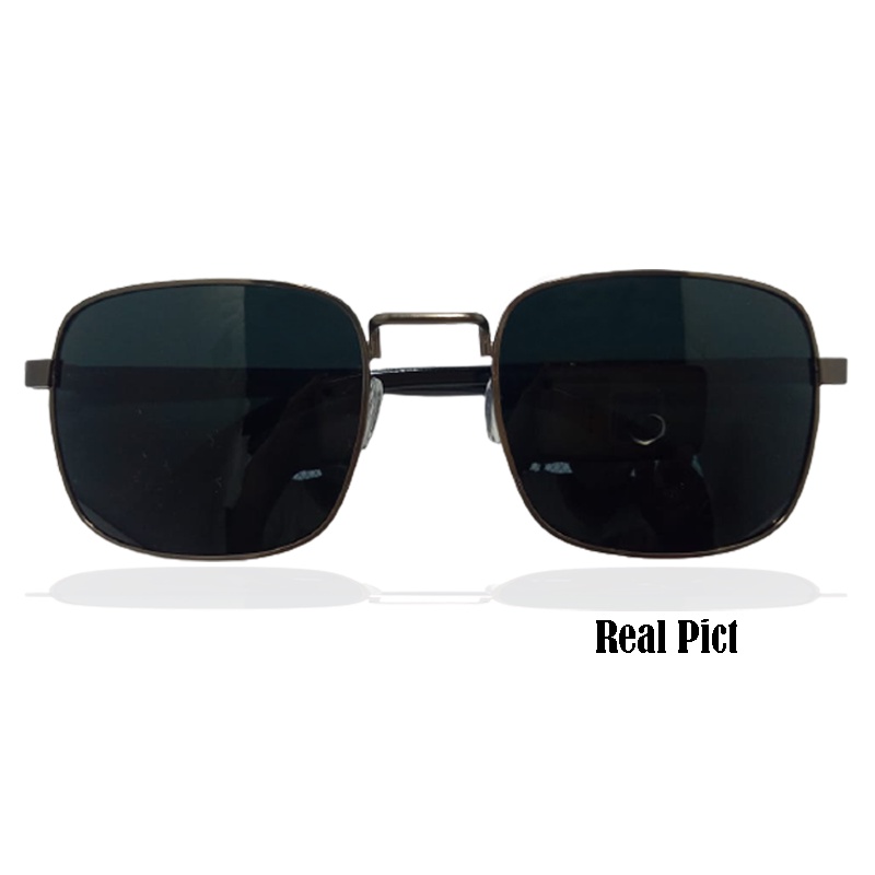 COD Kacamata Hitam Anti UV Protection Frame Metal Coklat Gaya Vintage untuk Wanita Pria Unisex Kacamata Fashion Klasik Korea Style/ Kacamata Gaya Sunglasses Fashion Outdoor