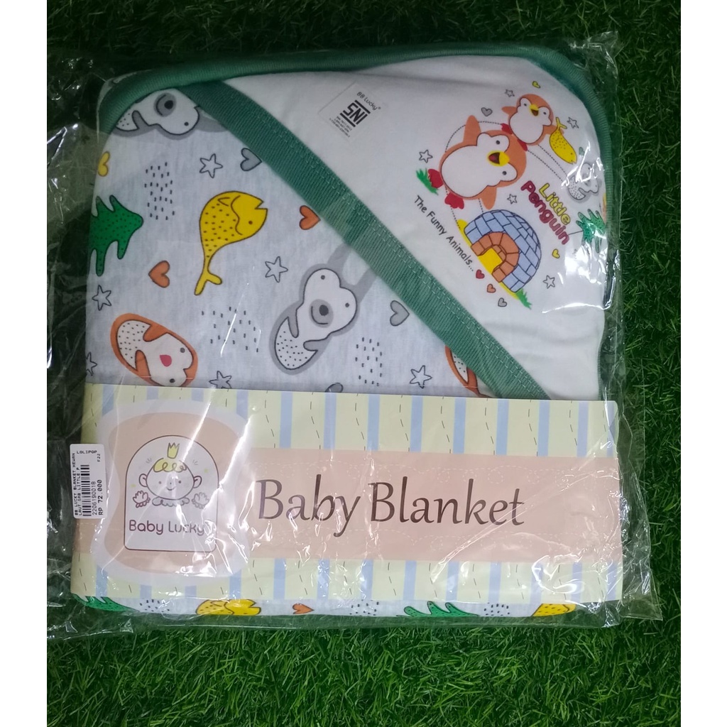 BABY LUCKY Blanket Selimut Topi Bayi