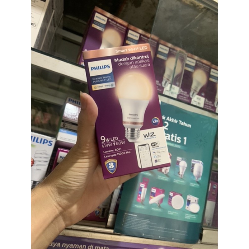 Philips Smart Wi-Fi LED 9W - Tunable White (Putih)