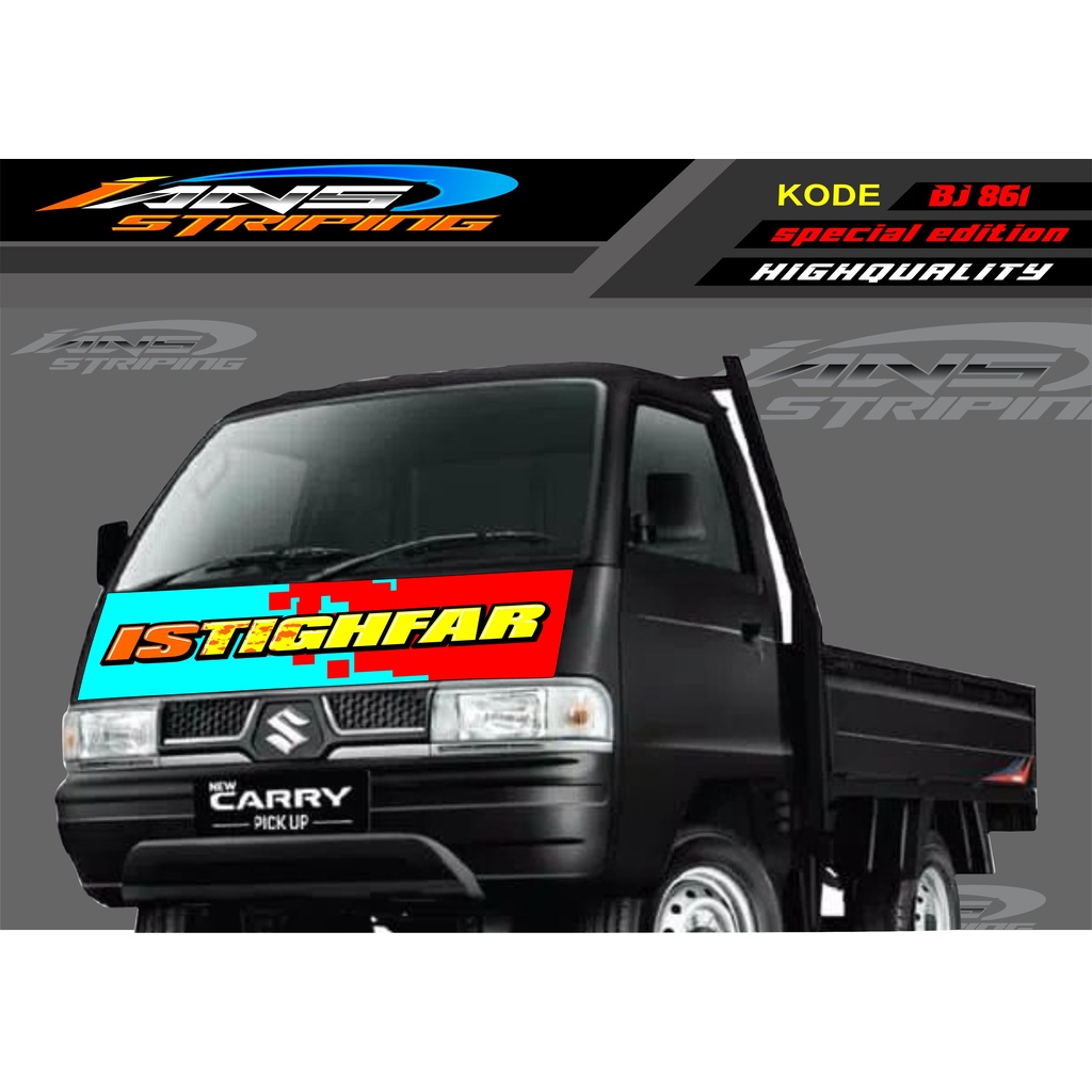 DECAL STICKER KAP DEPAN MOBIL CARRY/ STIKER KABIN DEPAN MOBIL CARRY PICK UP / STICKER TERBARU