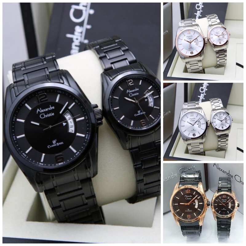 JAM TANGAN COUPLE ALEXANDRE CHRISTIE AC 8289 ORI!! MURAH MERIAH GARANSI RESMI!!