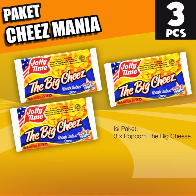 

Paket Cheez Mania (3TBC) - Jolly Time Mircowave Popcorn