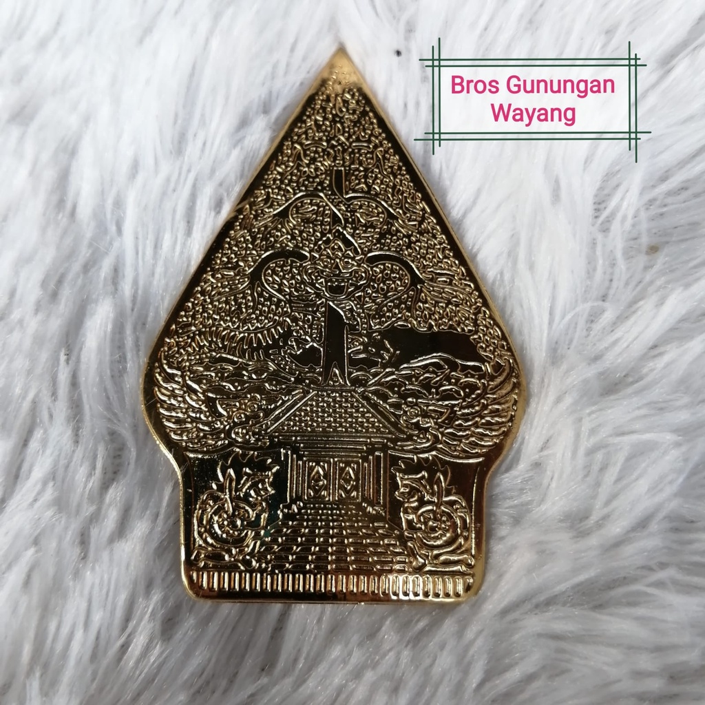 Bros Motif Wayang Gunungan Kuningan Sepuh Emas