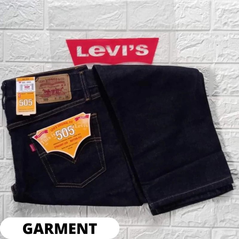 CELANA JEANS PRIA STANDAR DONGKER GARMENT CELANA PANJANG LAKI LAKI REGULER FIT BIRU DONGKER GARMENT CELANA JINS PRIA DONGKER