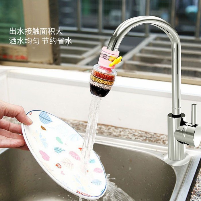 Kepala Keran Air 6x Filter Penyaringan Kran Faucet Splash Shower