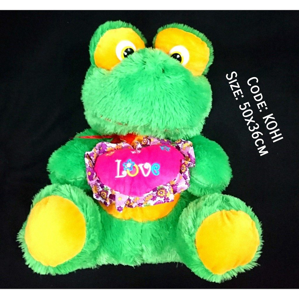 boneka kodok hijau tua KOHI