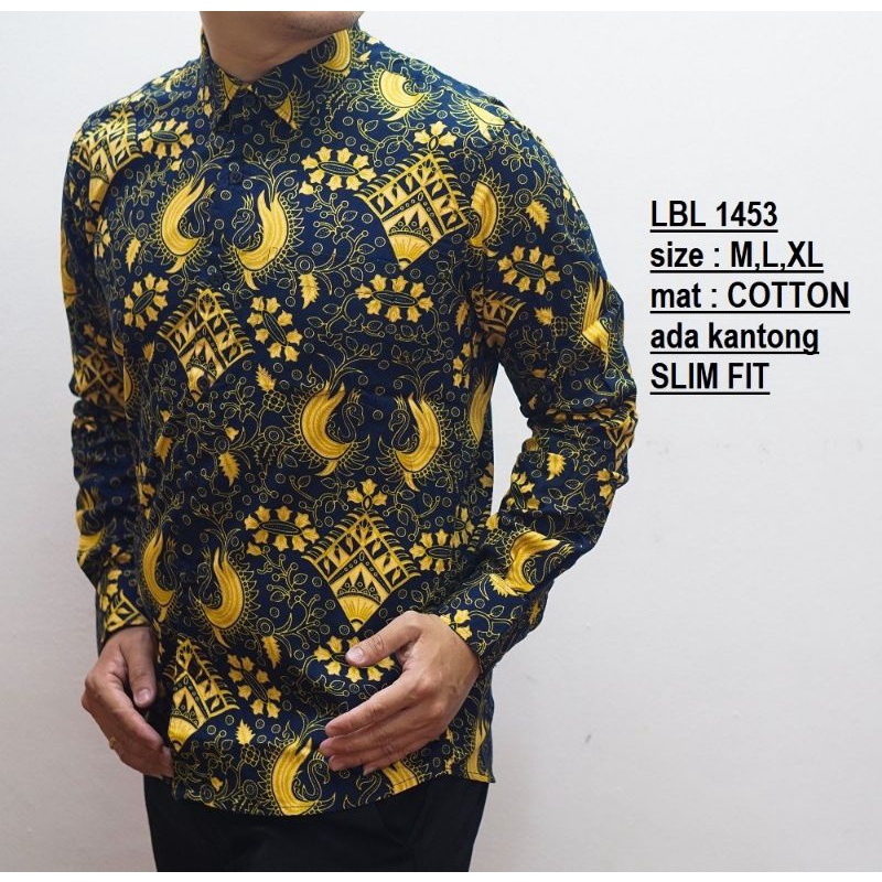 LUIGI BATIK PRIA SLIMFIT LENGAN PANJANG LBL 651