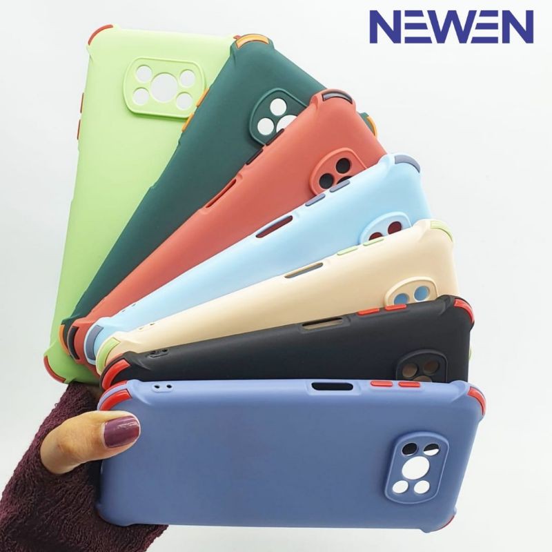 NEWEN-Xiaomi Poco X3 Softcase Candy Crack Macaron 2 Tone Plus Pelindung Camera