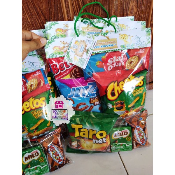 

Bingkisan Snack Ulang Tahun / Paket Ultah Milo / Hangtag Label Birthday / Paket Snack Ultah Kemas Hangtag / Hampers Snack / Snack Ultah surabaya / Paket snack Surabaya murah