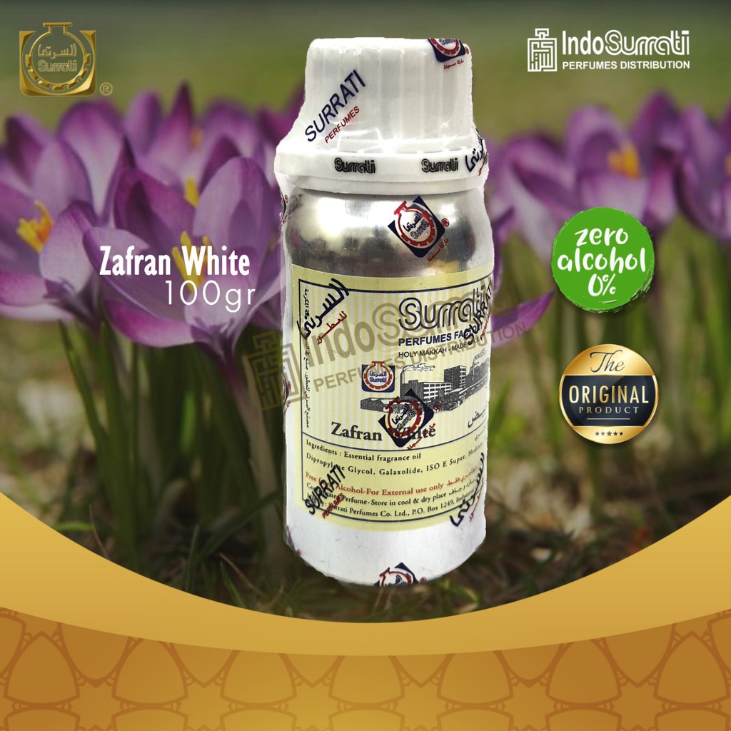 Parfum ZAFRAN WHITE 100gr | Parfum Surrati | Surrati Perfumes | Bibit Minyak Wangi