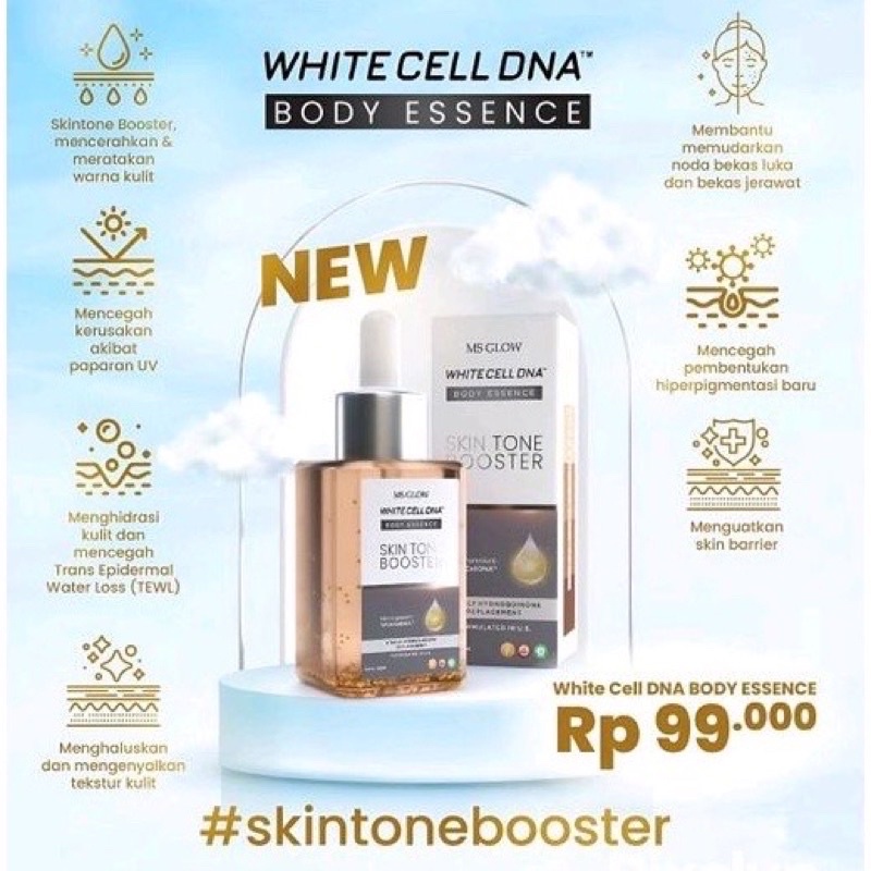 Ms Glow WhiteCell DNA Body Essence Skin Tone Booster