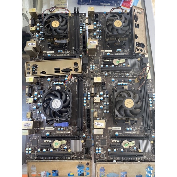 MOBO Asrock A68HM - E33 V2 + Processor A6 6400K/7400K + HSF + Backpanel
