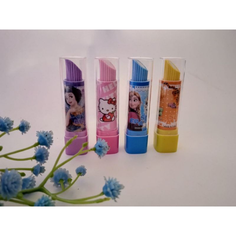 

PENGHAPUS MODEL LIPSTIK KEKINIAN PENGHAPUS ALAT TULIS⭐ TRETAN BEAUTYSBY ⭐