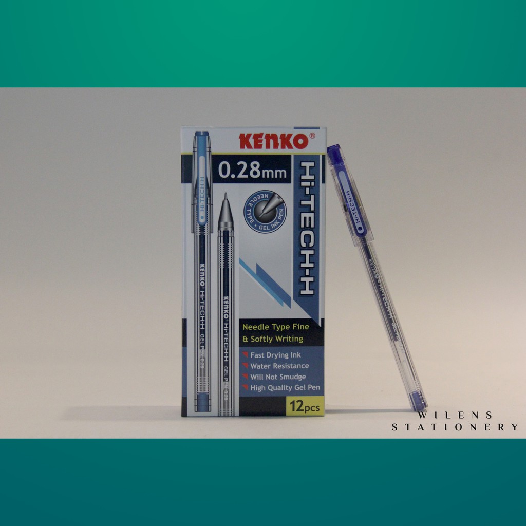 

PULPEN GEL HI-TECH 0.28MM KENKO ISI 12 PCS BLUE