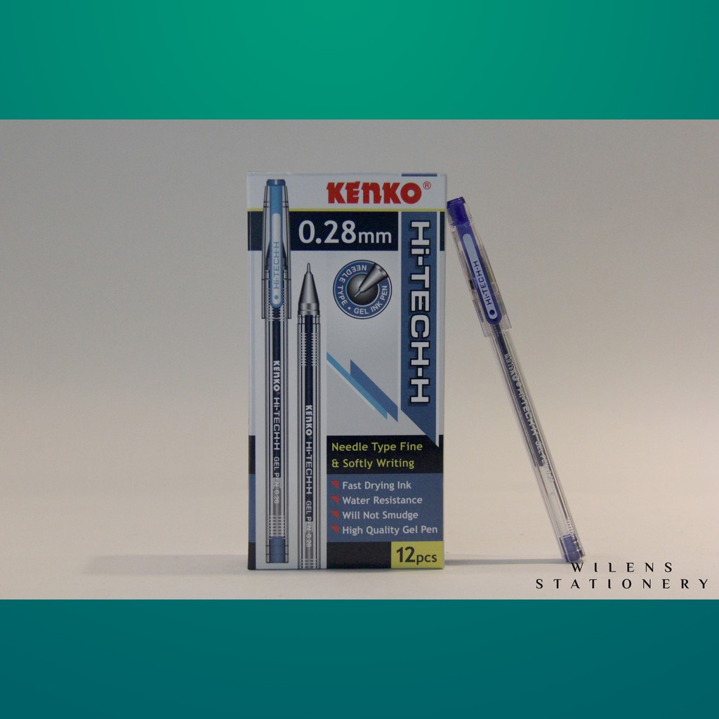 

PULPEN GEL HI-TECH 0.28MM KENKO ISI 12 PCS BLUE