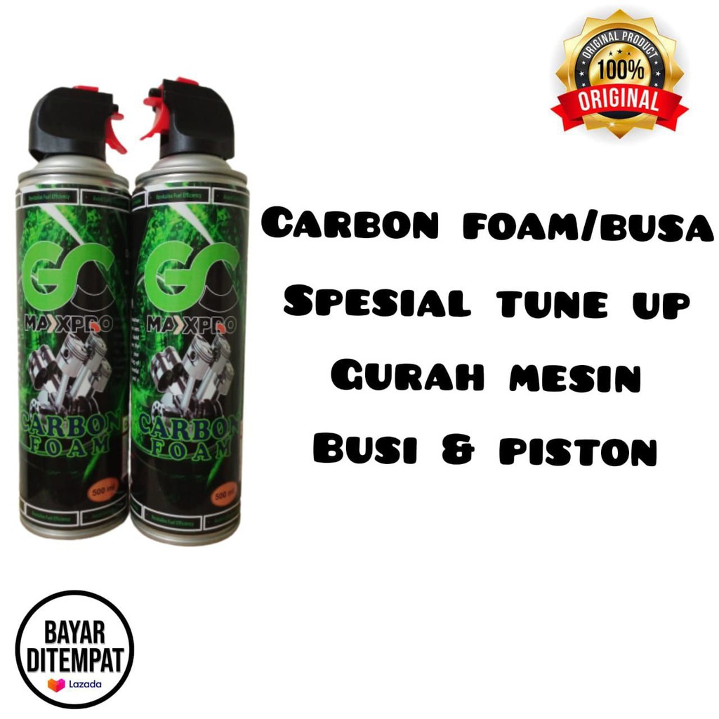 CARBON CLEANER FOAM 250 ML SPRAY BUSA SPESIAL TUNE UP GURAH MESIN ENGINE CONDITIONER GC MAXPRO
