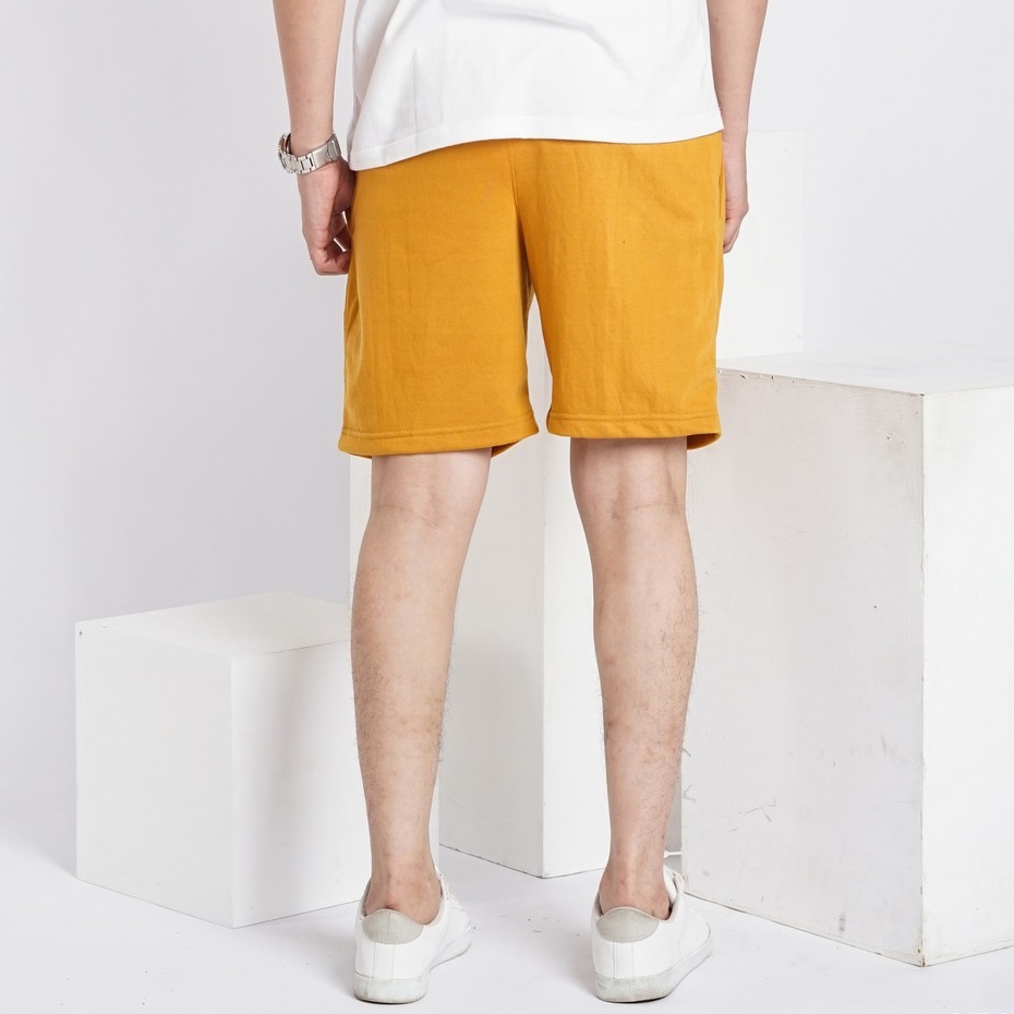 SANVANINA Celana Pendek Santai Mustard | Unisex | Celana Boxer | A-250H