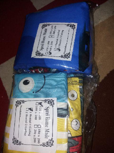 Grosir Seprei Homemade Motif Blue Cars Murah Berkualitas