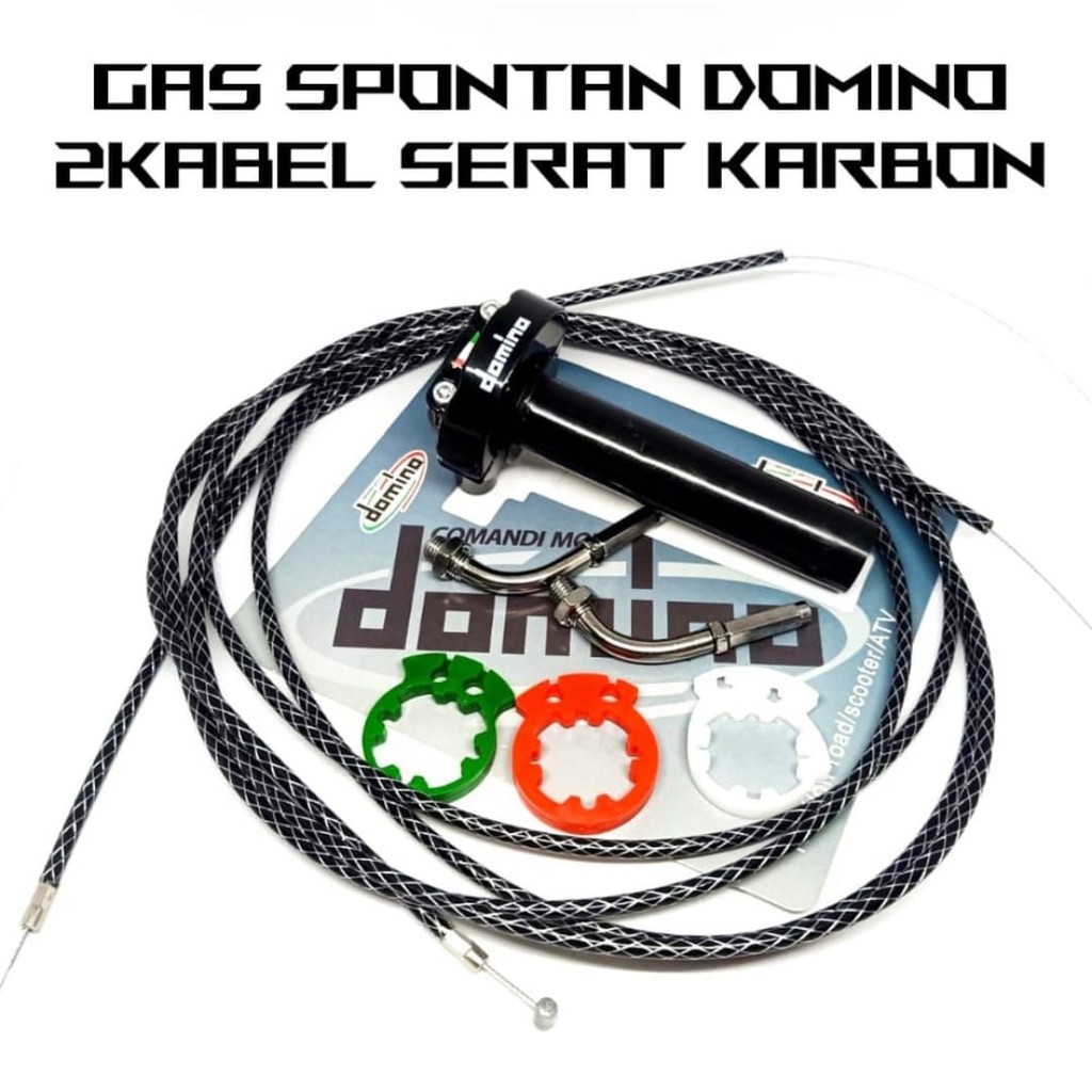 gas spontan domino+2 kabel original universal semua motor.panjang kabel 200cm universal karbu injeks