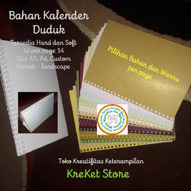 

Bahan Kalender Duduk A5 Hard (Dudukan,Isi 12 lembar, Ring kawat 5/16)