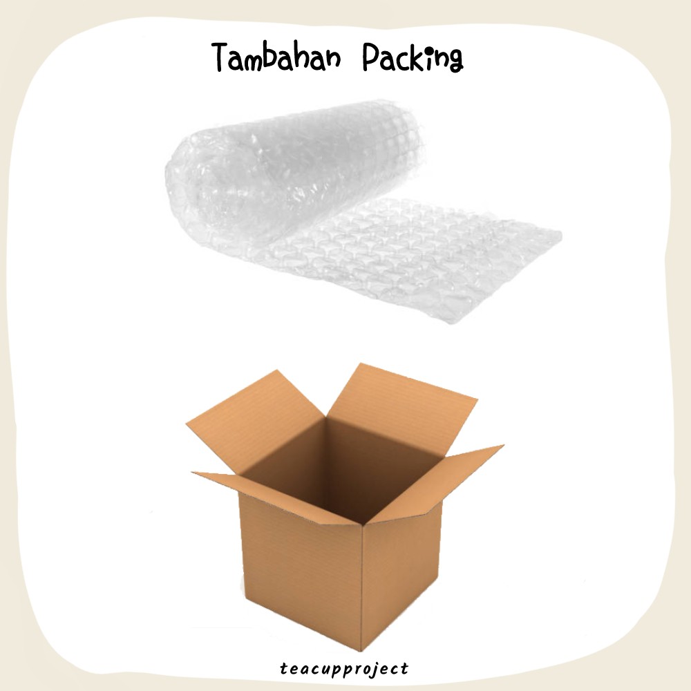 

Packing Tambahan Bubble Wrap / Kardus