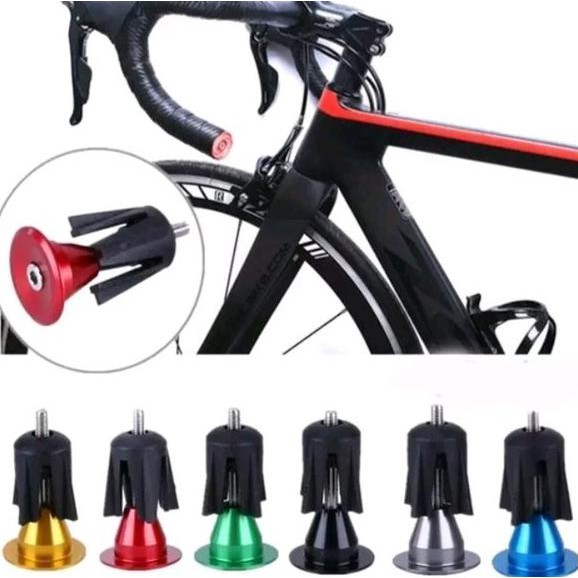 PROMO !! Penutup ujung stang . Tutup Hand Grip . Bar end cap . Handlebar cap plug Model Baut penutup ujung stang sepeda bicycle balap MTB Seli Lipat Folding Bike