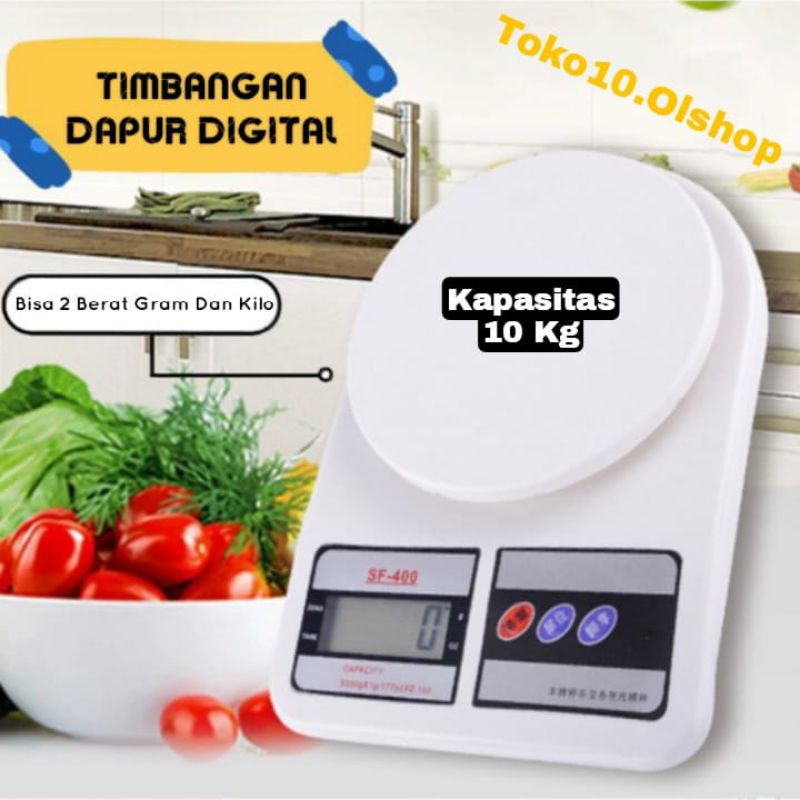 Timbangan Elektrik Kitchen Scale Digital / SF400/B05⭐ Toko10 ⭐