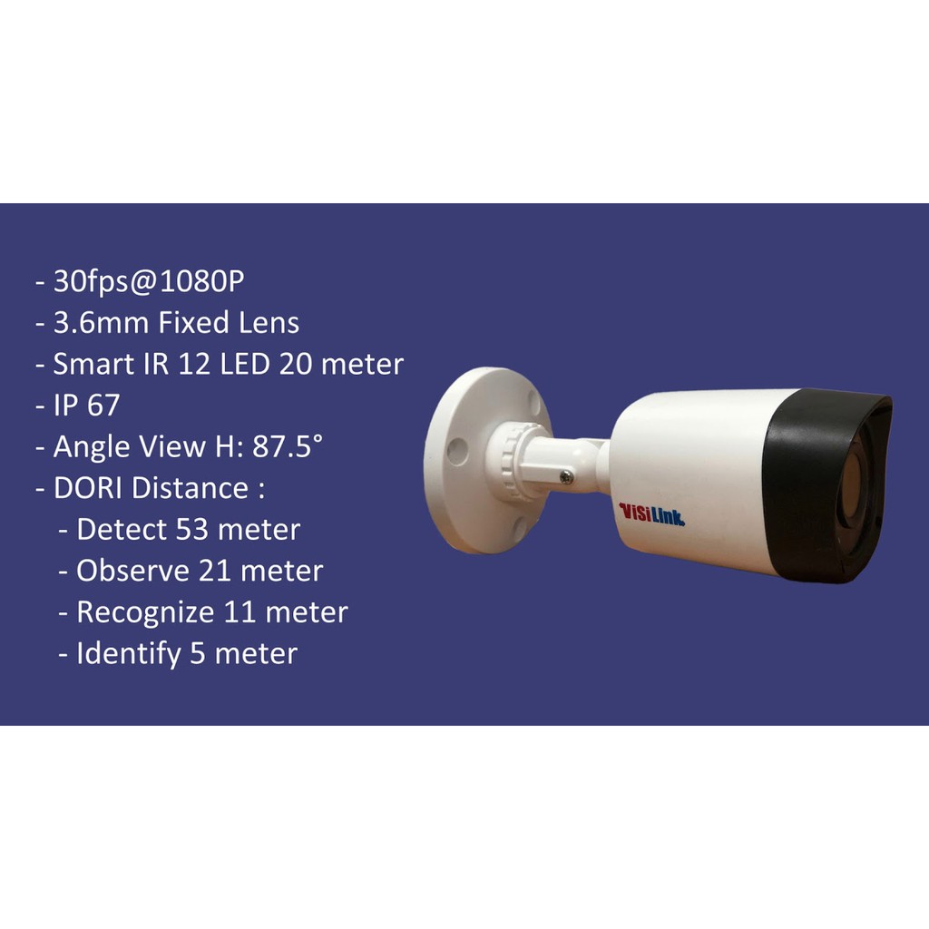 ANALOG CAMERA CCTV VISILINK BULLET  VLF 150T 5MP