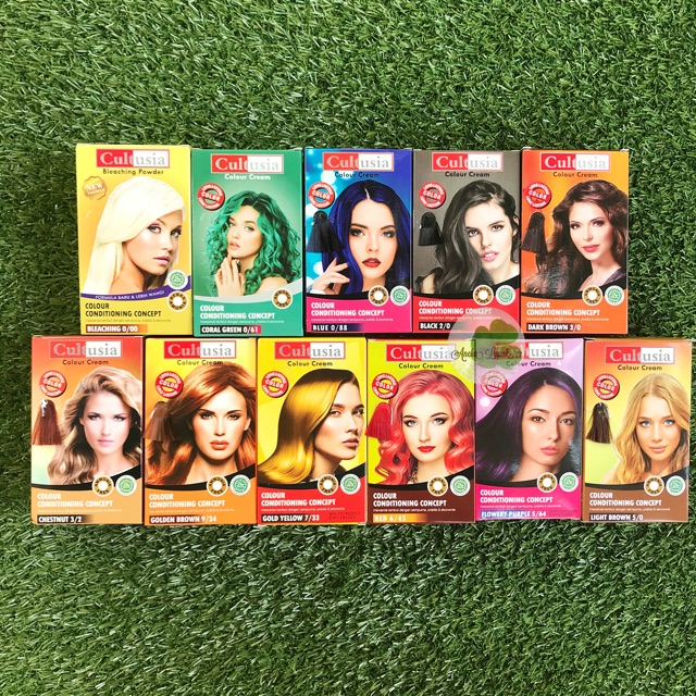 Hair Colour Cream CULTUSIA Pewarna Rambut Cat Rambut