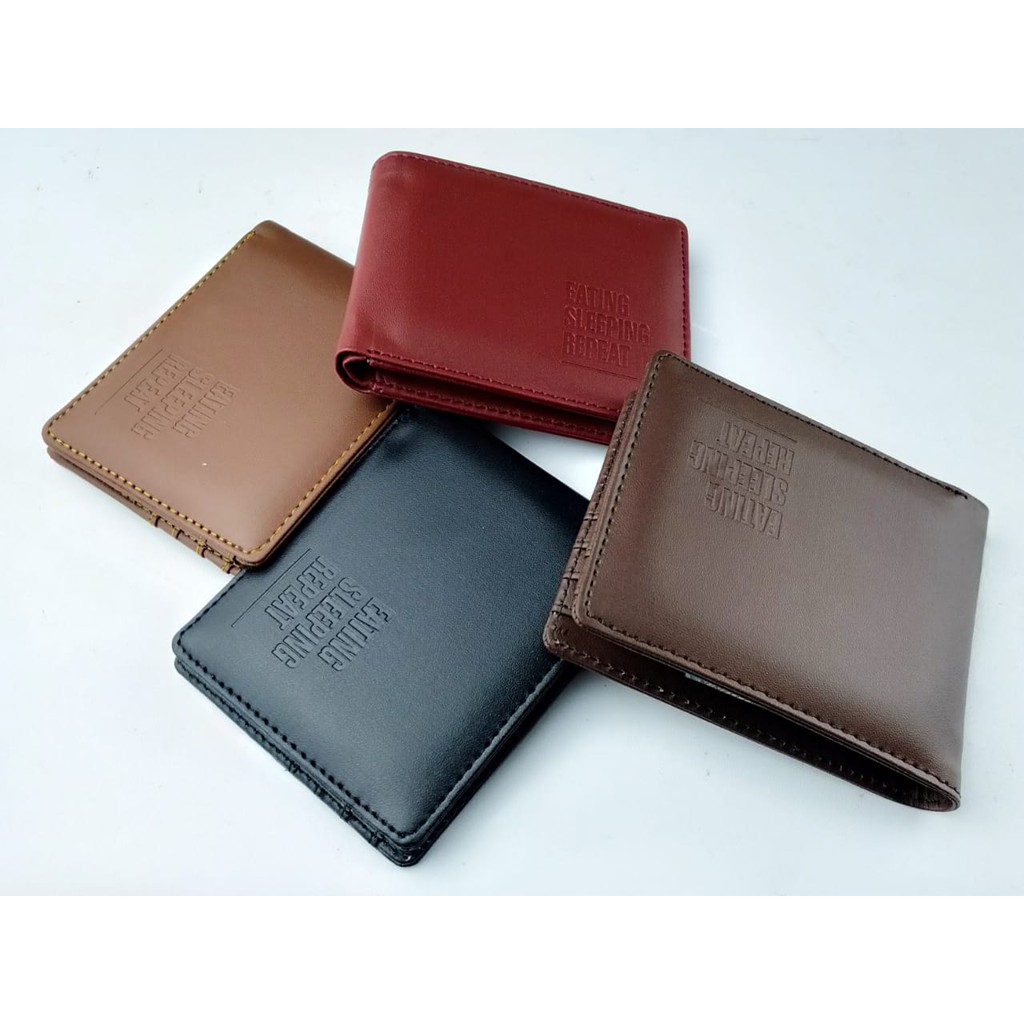 Dompet Lipat Pria murah Bahan Leather Trendi