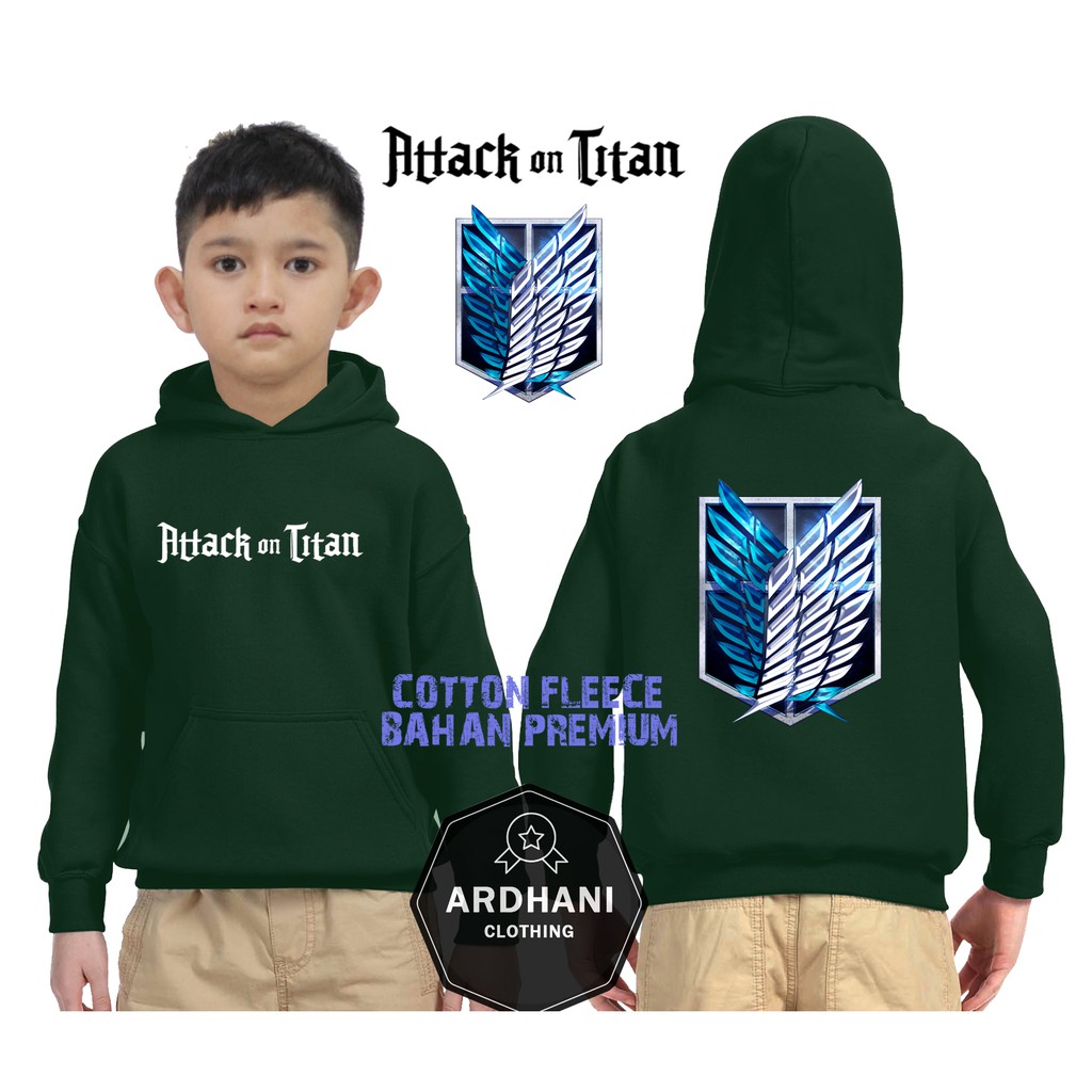 jaket anak attack on titan baru