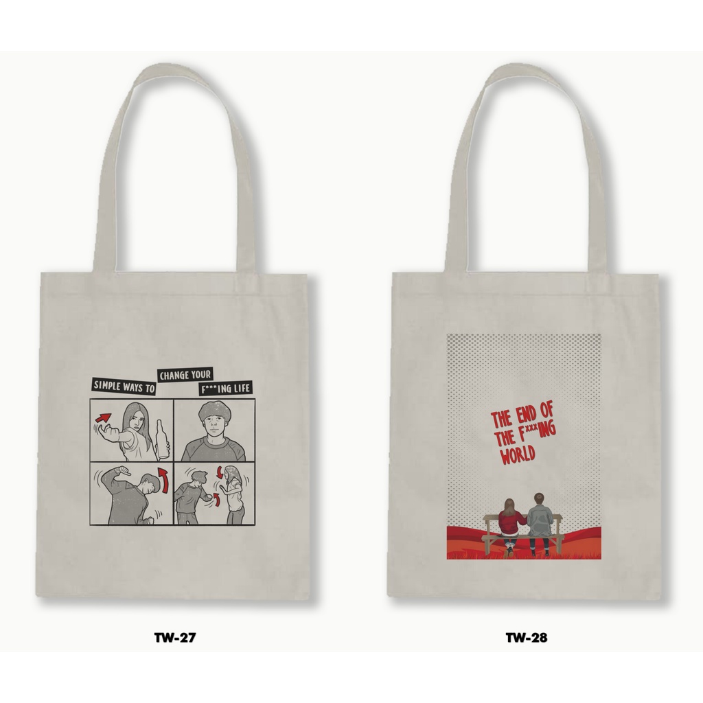 TOTE BAG BLACU - THE END OF THE F***ING WORLD 2