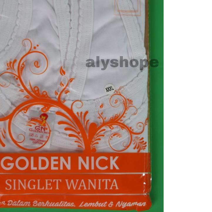☆ Golden nick AT1073 | kaos dalam wanita size Jumbo ❁