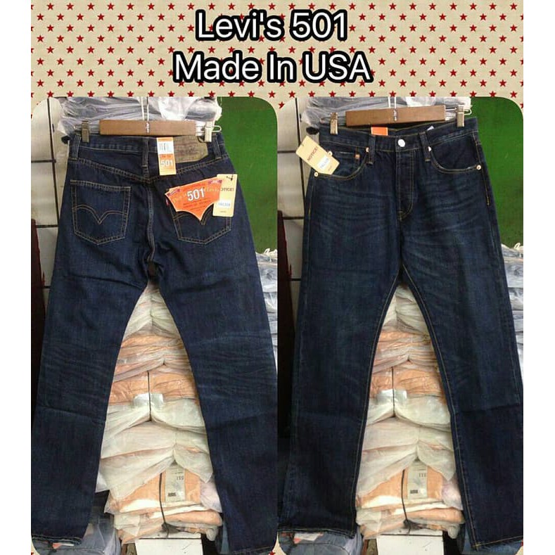 New Item Levis 501 Original USA Warna Biru Dongker