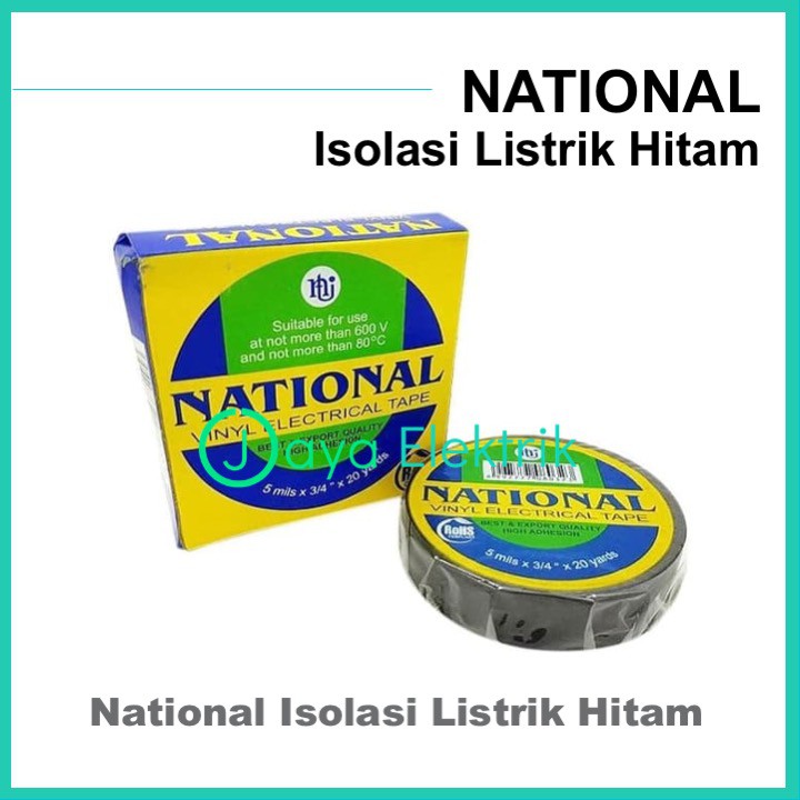 Jual Isolasi Listrik National Besar Yard Selotip Vinyl Nachi Tape Shopee Indonesia