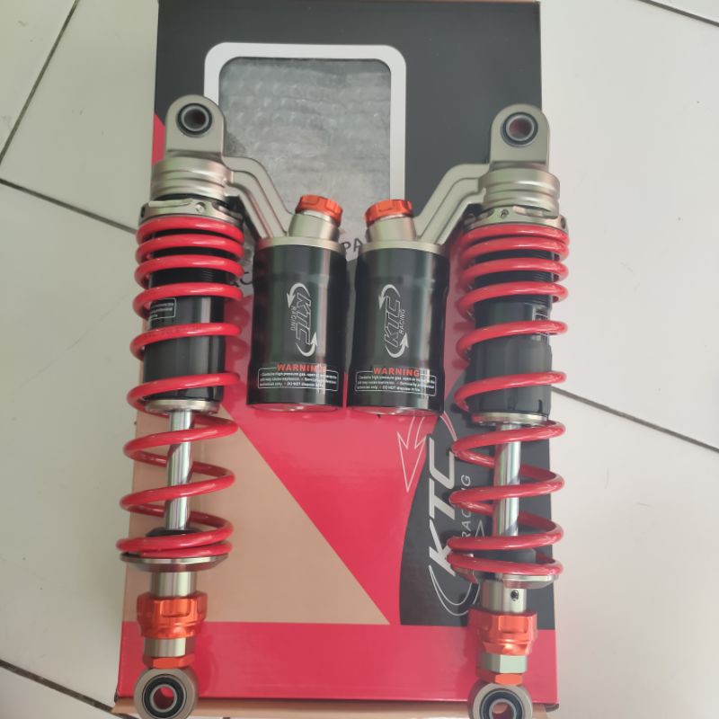 SHOCKBEKER SHOCK KTC ORI 280 320 340MM RX KING GL CB MEGA PRO FIZR KARISMA SUPRA X125 280 320 340MM-Merah